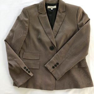 Brown/black birdseye KASPER jacket 12(pants avail)